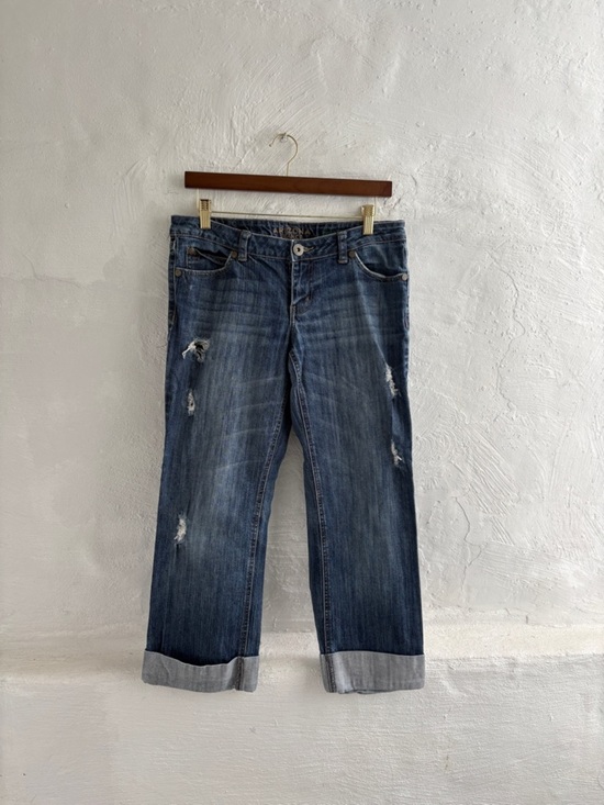 Arizona Jean Company Denim - Womans arizona jeans distressed relaxed boyfriend jeans